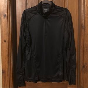 Blk/Gry Striped Semi-Fitted LongSleeve(Thumb Slit)